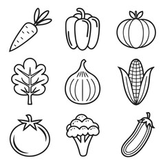 set of vegetables