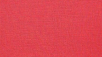 Fototapeta premium Close-up of expansive fabric surface made from natural cotton or linen in light red.