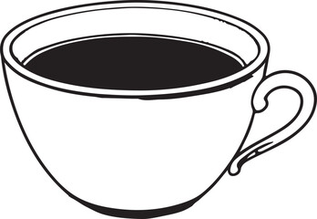 This illustration features a warm cup perfect for showcasing morning rituals, cozy drink moments, and lifestyle concepts related to relaxation.