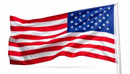 The flag of the United States—thirteen red and white stripes with a blue canton adorned by fifty white stars—symbolizes unity, legacy, and the stitched complexities of a multifaceted republic