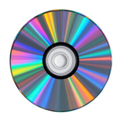 Colorful Reflections on a Compact Disc with Radiant Light Effects