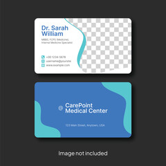 Modern and clean professional business card template