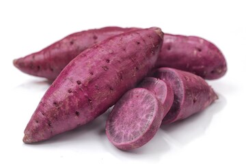 Ubi Ungu. Purple sweet potato, or in scientific terms Ipomoea Batatas var Ayamurasaki, is a variety of sweet potato that has purple skin and flesh.