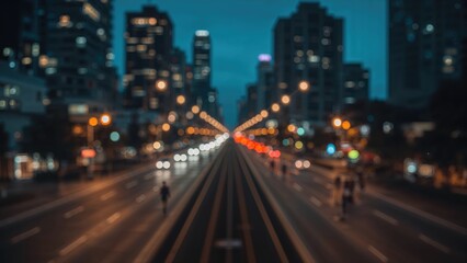 Fototapeta premium Out-of-focus lighting in a communal space