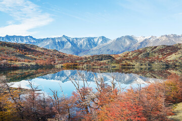 Naklejka premium Autumn in mountains