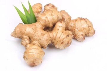 Jahe. Ginger isolated with white background