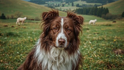 Athletic Herding Dog with Contrasting Coat Borders