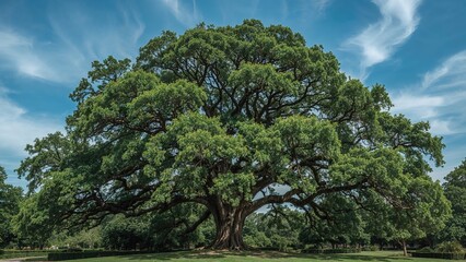 Obraz premium Arms spreading from a giant tree