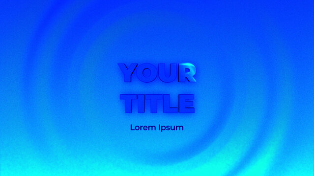 3D Elegant Look Ripple Title Animation for Wide Screen