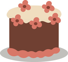 Floral Chocolate Cake