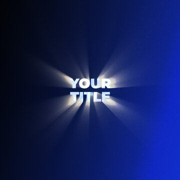 Back Color Gradient Effect Title Animation with Light Effects for Square Posts