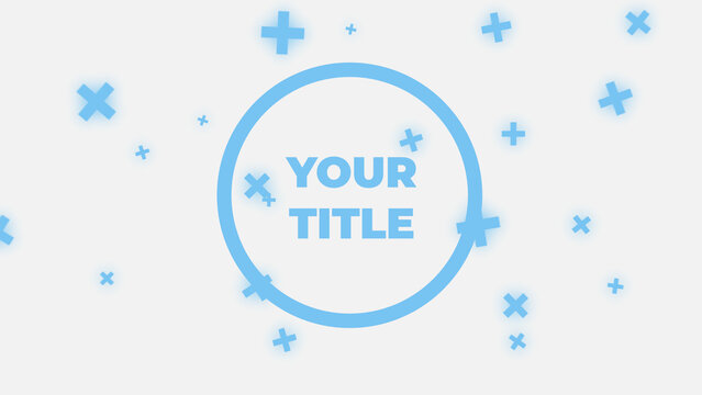 Flat Minimal Design Shapes Title Animation for Wide Screen