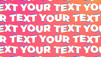 Kinetic Text Wave Title Animation for Wide Screen