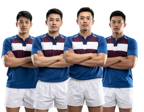 group of soccer players - Powered by Adobe