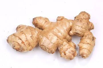 Jahe. Ginger isolated with white background