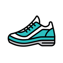 Trendy Water Shoe Vector Icon on White Background