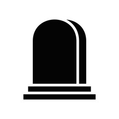 Grave icon flat design vector.
