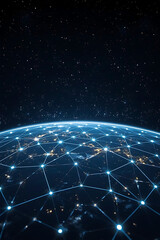 The text describes a hexagonal patterned earth network that is observed at night.