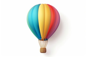 Naklejka premium single hot air colorful balloon