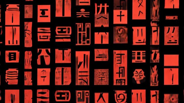 psychedelic red black artistic  funk pop background, geometric with grungy paint 