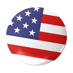 American flag pin png, transparent background