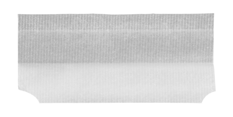 Rolling paper isolated on white background, clipping path