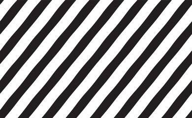 Modern minimalist diagonal striped pattern in black and white for graphic design projects