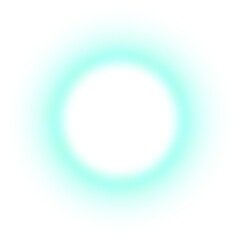 Gradient green ring png element shape effect, transparent background