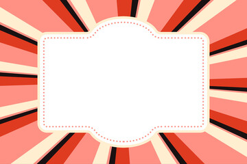 Circus frame png, pink vintage design, transparent background