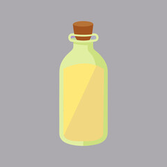 Silhouette vector illustration of bottle vector illustration with Vegas medicine