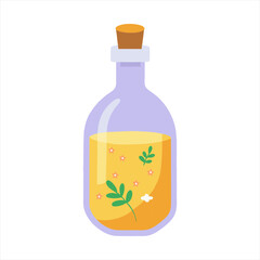Silhouette vector illustration of bottle vector illustration with Vegas medicine