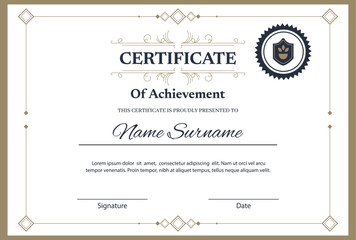 Simple employee of the month certificate