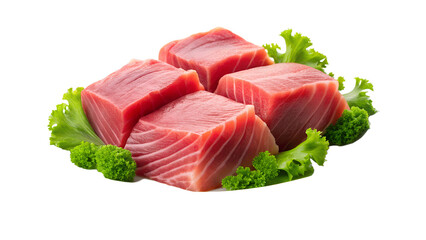 raw salmon steak