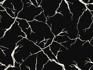 Elegant Black and White Marble Texture Background. Vector Illustration.