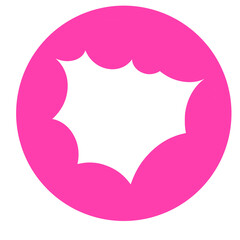 Doodle Circle Frame Effect Line Decoration Marking Illustration Doodle Highlights That Can Be Used For Sticker, Icon, Decorative, etc. | Marker aesthetic with pink color