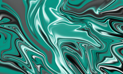 Abstract Teal and Gray Marble Swirls Fluid Art new 2025 trendy grainy background