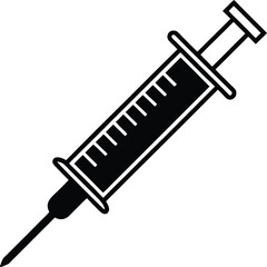 syringe vector silhouette