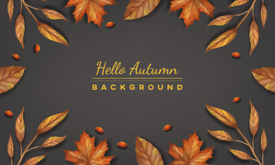simple autumn celebrate background design