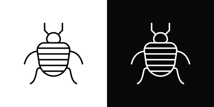 Bedbug icon editable concept. editable vector stroke symbols