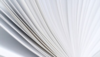 Obraz premium Abstract white paper page close up