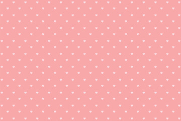 Seamless pattern of small hearts on a light background. Perfect for Valentine's Day designs, romantic designs, fabric prints, wedding stationery and cute backgrounds. Valentines heart seamless pattern