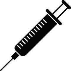 syringe vector silhouette
