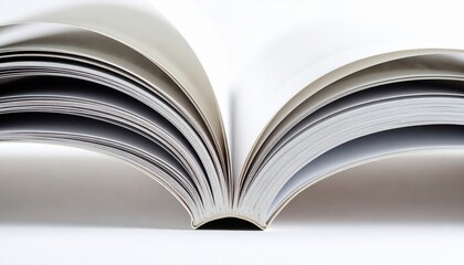 Open book close up showing page edges
