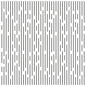 Vertical line pattern. Abstract stripe texture. Monochrome parallel dashes. Vector minimalist background