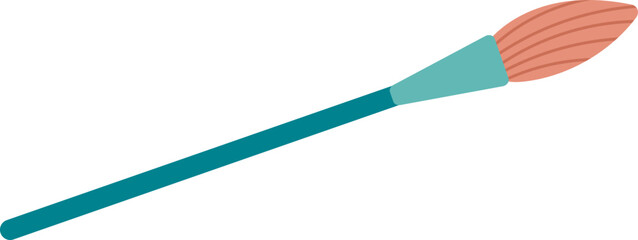 Flat Makeup Brush Illustration