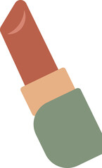 Flat Illustration of a Lipstick Makeup Item