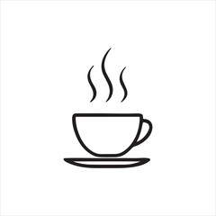 Minimal Coffee Cup Silhouette Icons