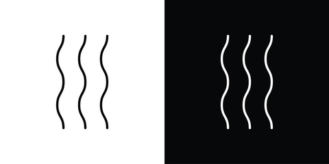 Fototapeta premium Hot icon editable concept. editable vector stroke symbols