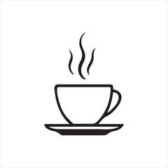 Minimal Coffee Cup Silhouette Icons