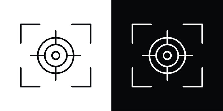 Focus icon editable concept. editable vector stroke symbols